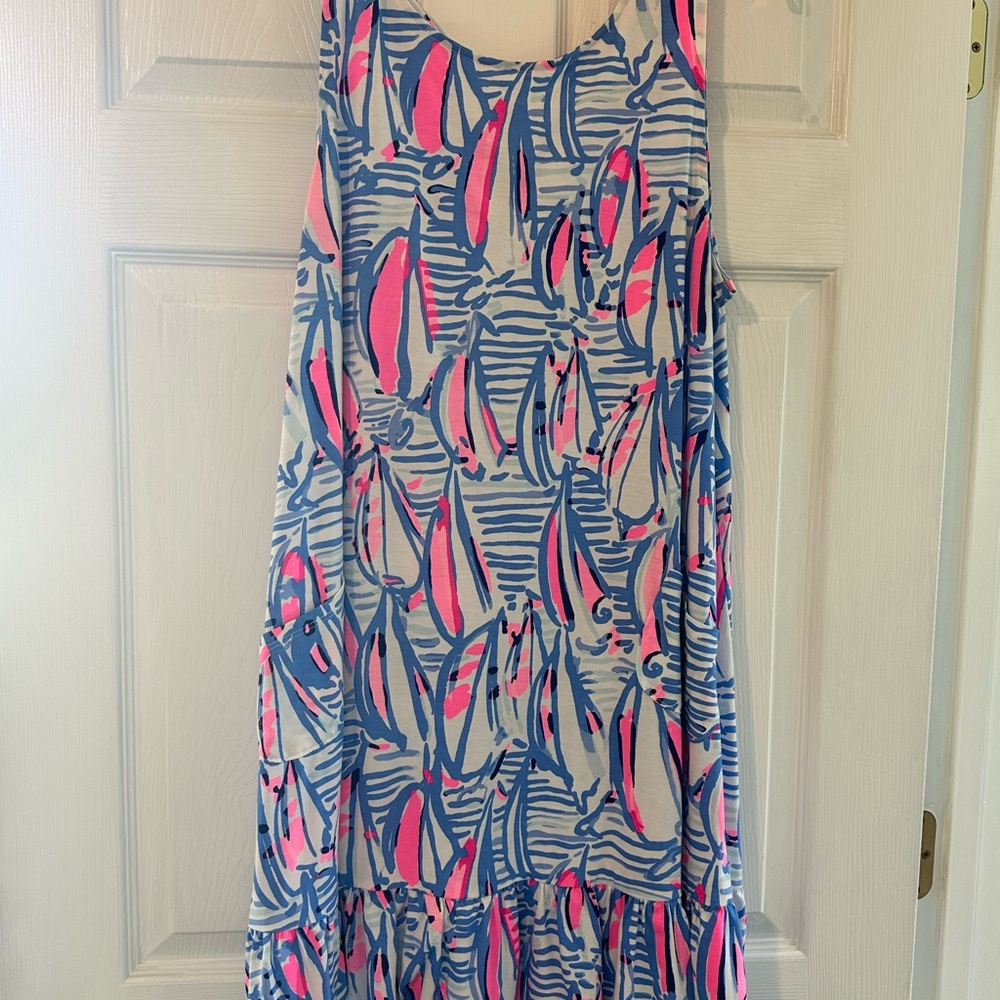 Lilly Pulitzer Blue and Pink Dress